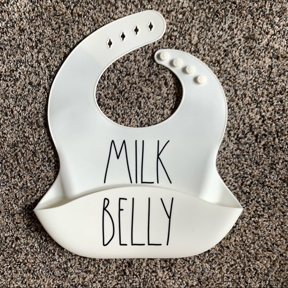 Set of 2 Rae Dunn Silicone Baby Bibs - Picture 2 of 5
